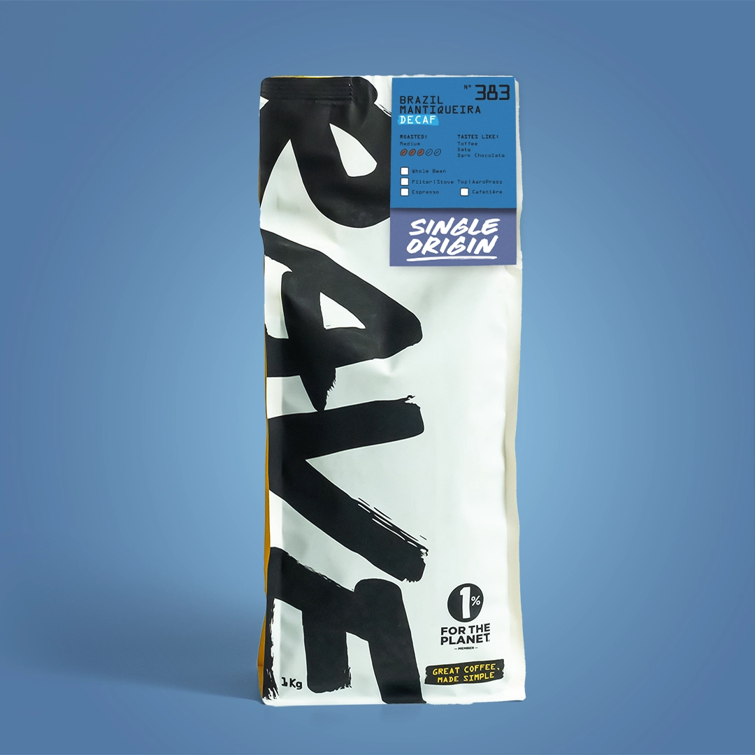 Rave Coffee Brazil Mantiqueira Nº 383 cafea boabe 250g decaf