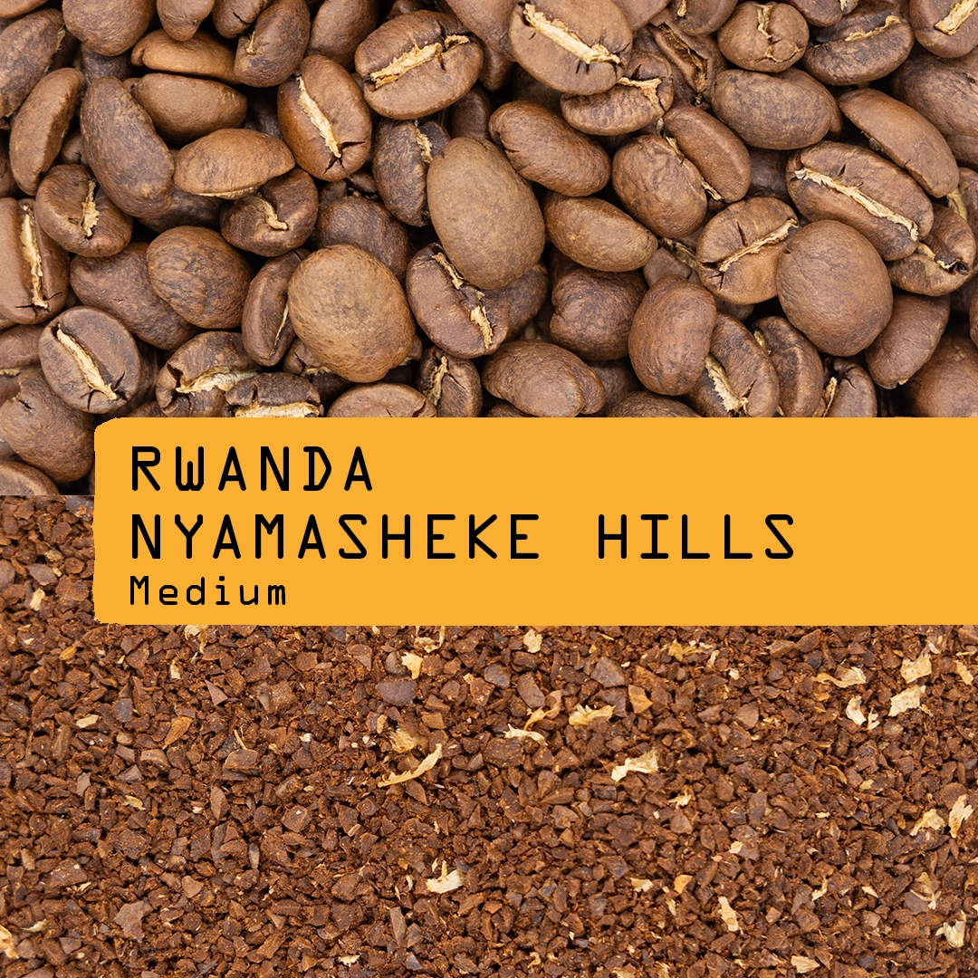 Rave Coffee Rwanda Nyamasheke Hills Nº 354 cafea boabe 250g prăjire medie