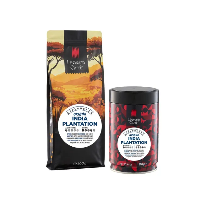 LEONARD Caffe India AA Plantation cafea boabe arabica