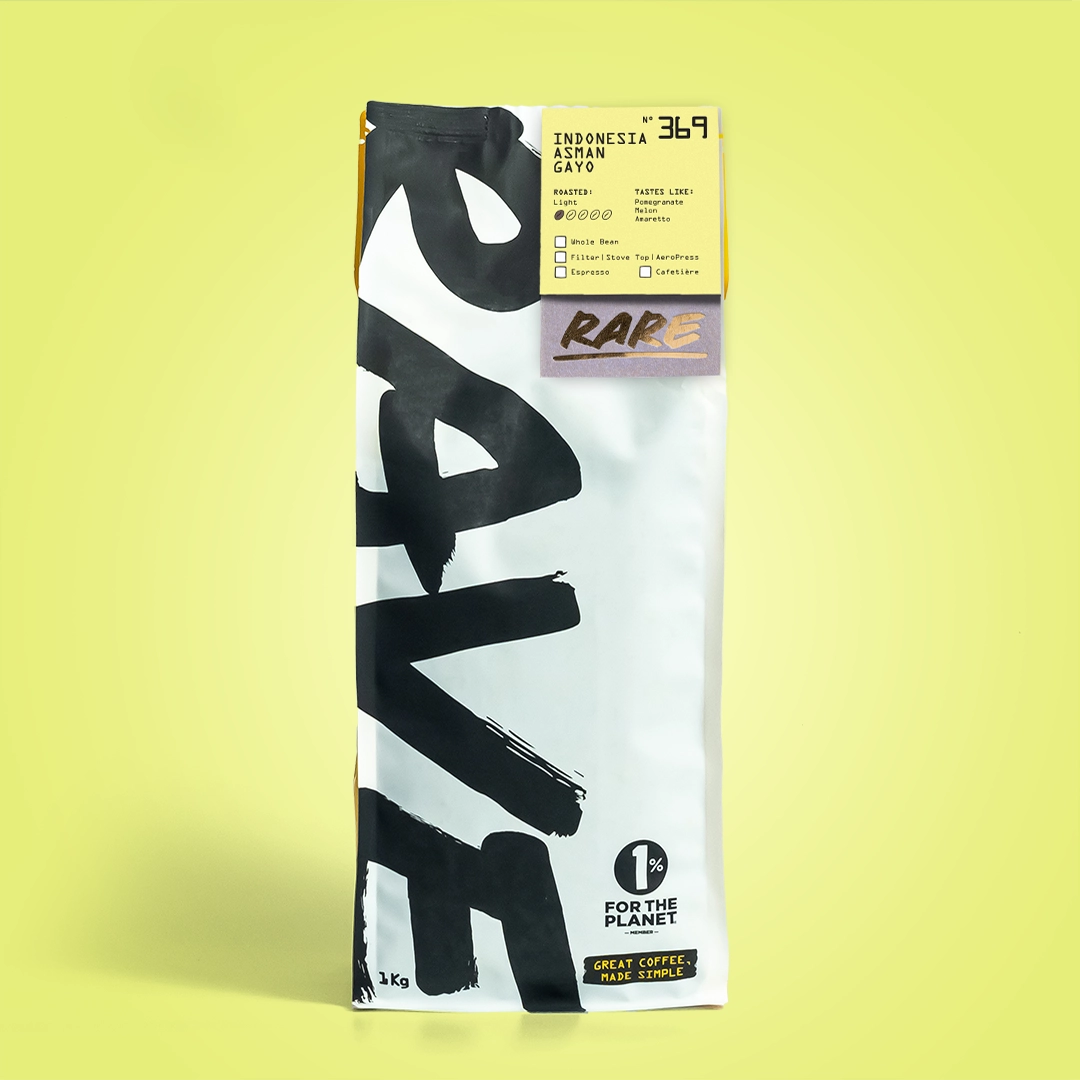 Rave Asman Gayo No 369 cafea boabe 250g fructata
