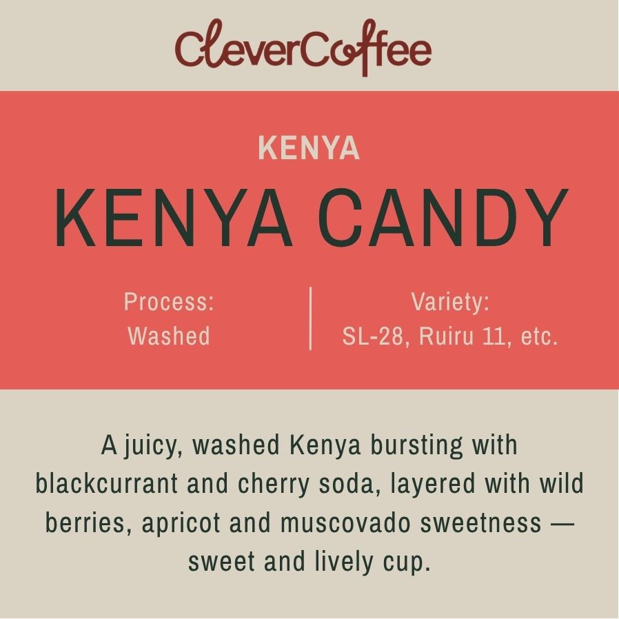 Clever Coffee Kenya Candy cafea boabe 250g note fructate