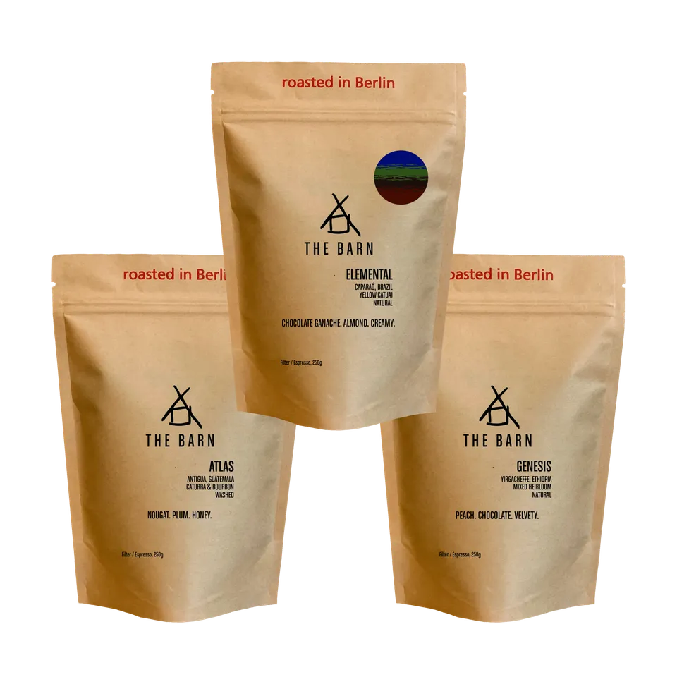 The Barn Core Collection set cafea boabe 3x250g