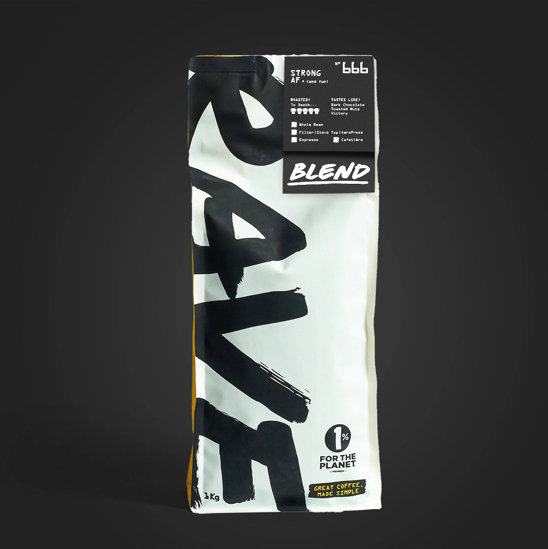 Rave Strong AF Blend Nº 666 cafea boabe 250g tare