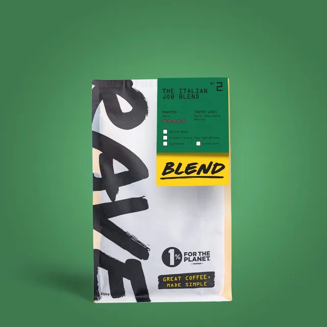 Rave Coffee Italian Job Blend Nº2 cafea boabe 250g prăjire dark