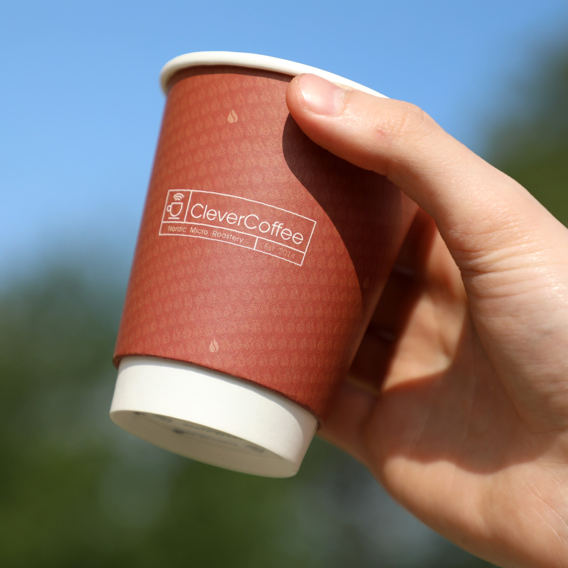 Clever Coffee pahare take away carton 500x230ml compostabile