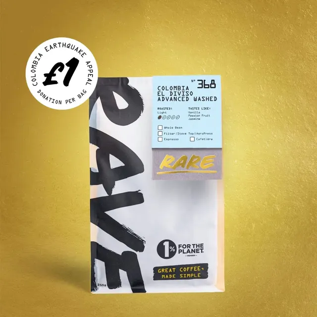 Rave Coffee Colombia El Diviso Nr 368 cafea boabe 250g