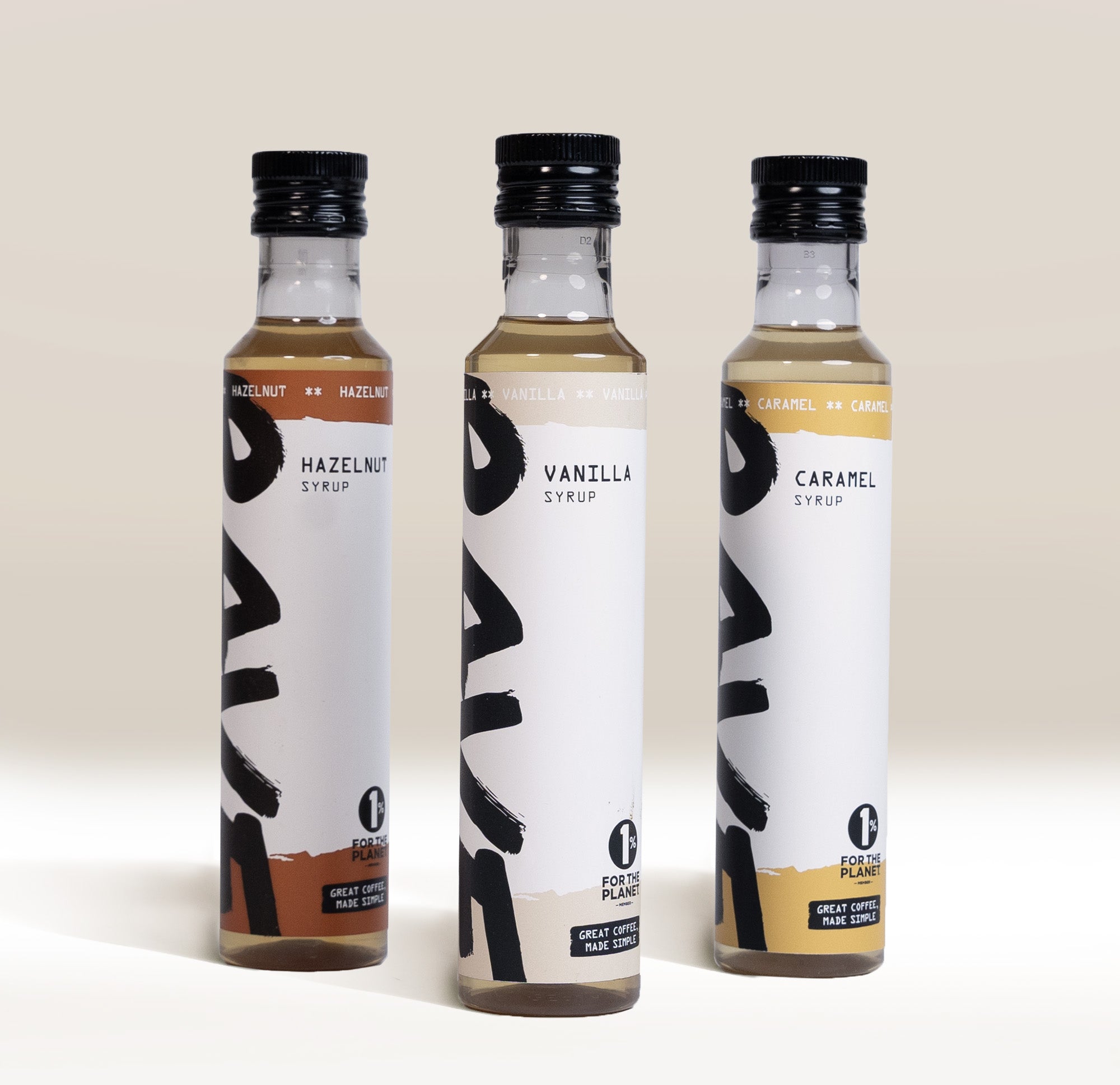 Rave Coffee Best Selling Syrup Set siropuri 3x250ml vanilie alune caramel