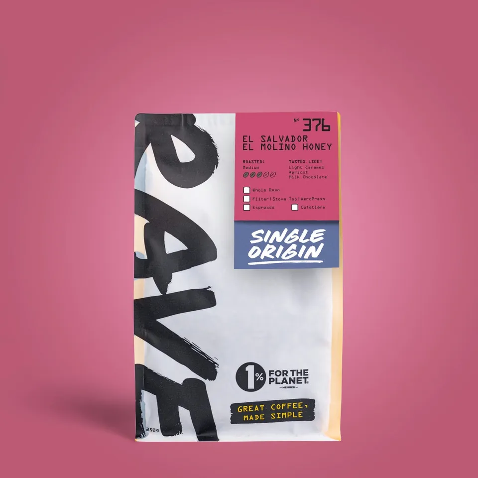Rave El Salvador El Molino N376 cafea boabe 250g caramel