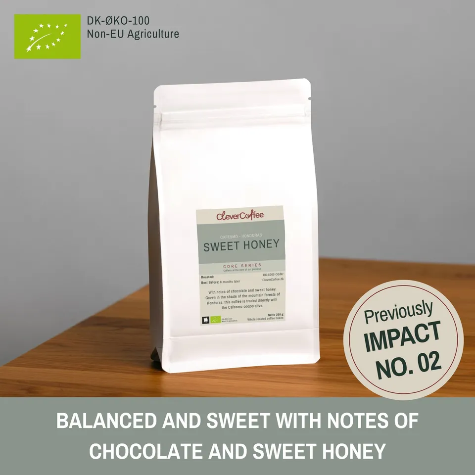 Clever Coffee Sweet Honey cafea bio Honduras 1kg