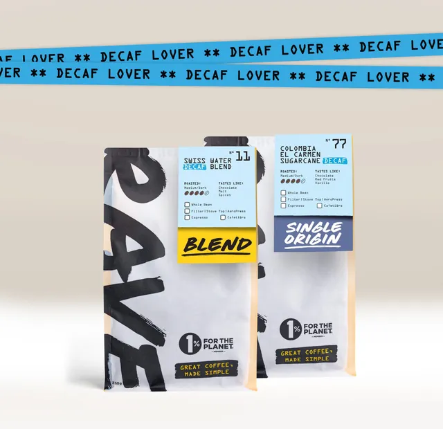 Rave Coffee Decaf Lover set cafea decofeinizată 2x250g