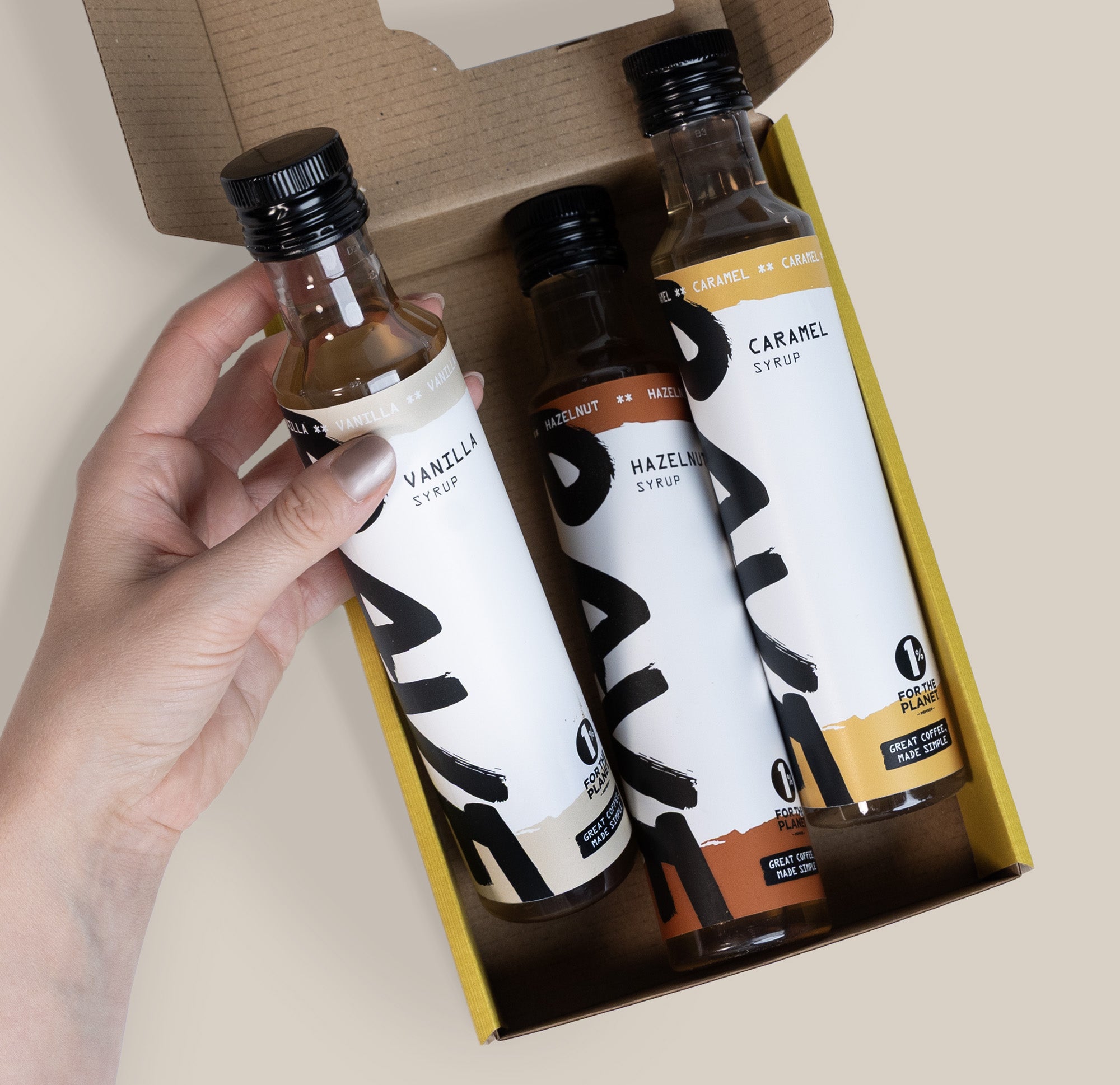 Rave Coffee Best Selling Syrup Set siropuri 3x250ml vanilie alune caramel