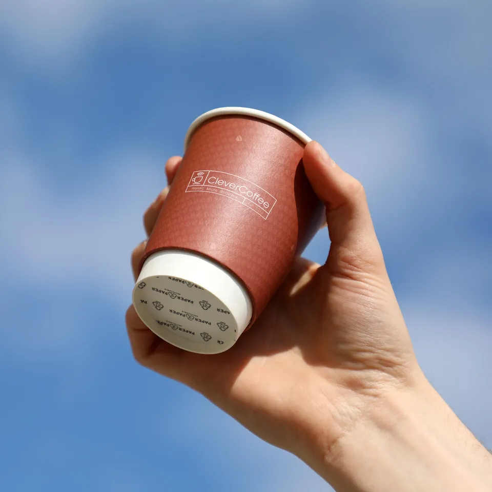Clever Coffee pahare take away carton 500x230ml compostabile