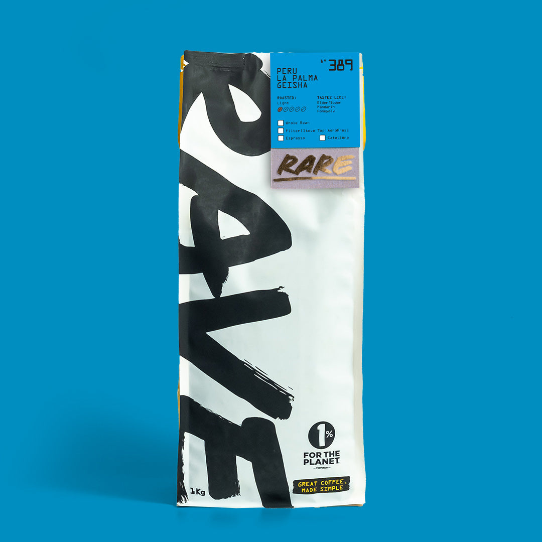 Rave Coffee Peru La Palma Geisha Nº 389 cafea 250g florală