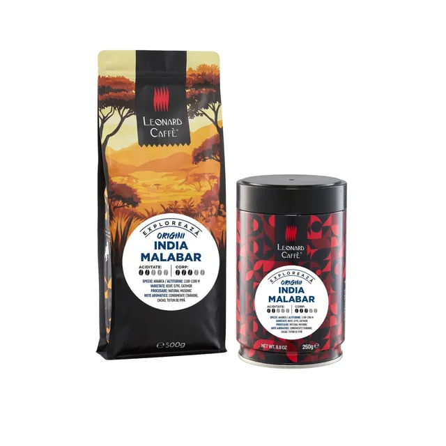 LEONARD India Malabar cafea single origin corp plin