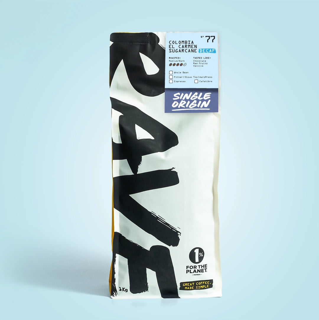 Rave Colombia El Carmen Nº 77 cafea decofeinizată 250g
