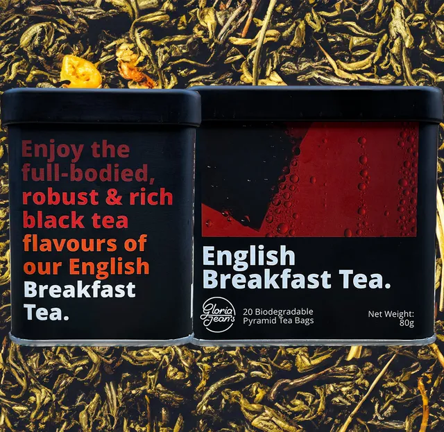 Gloria Jean's Coffees English Breakfast ceai negru 20 plicuri robust