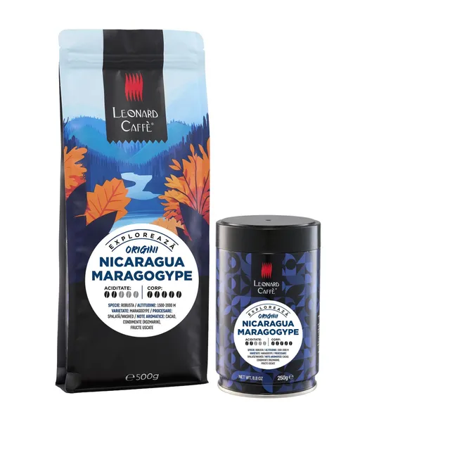LEONARD Caffe Nicaragua Maragogype cafea single origin