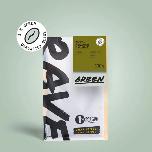 Rave India Monsoon Malabar AA cafea verde 500g prajire