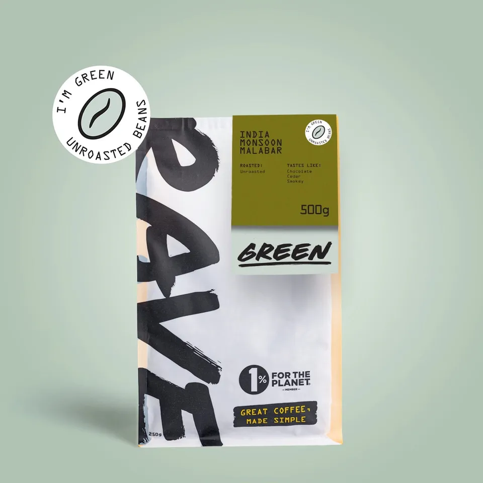 Rave India Monsoon Malabar AA cafea verde 500g prajire