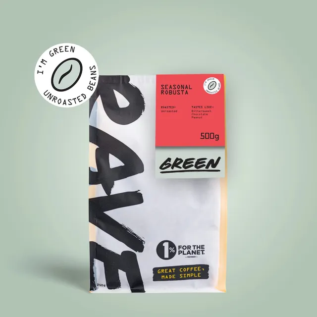 Rave Seasonal Robusta cafea verde neprajita 500g amara