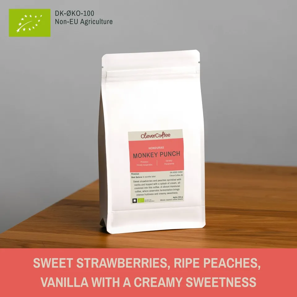 Clever Coffee Monkey Punch cafea Honduras 250 g bio