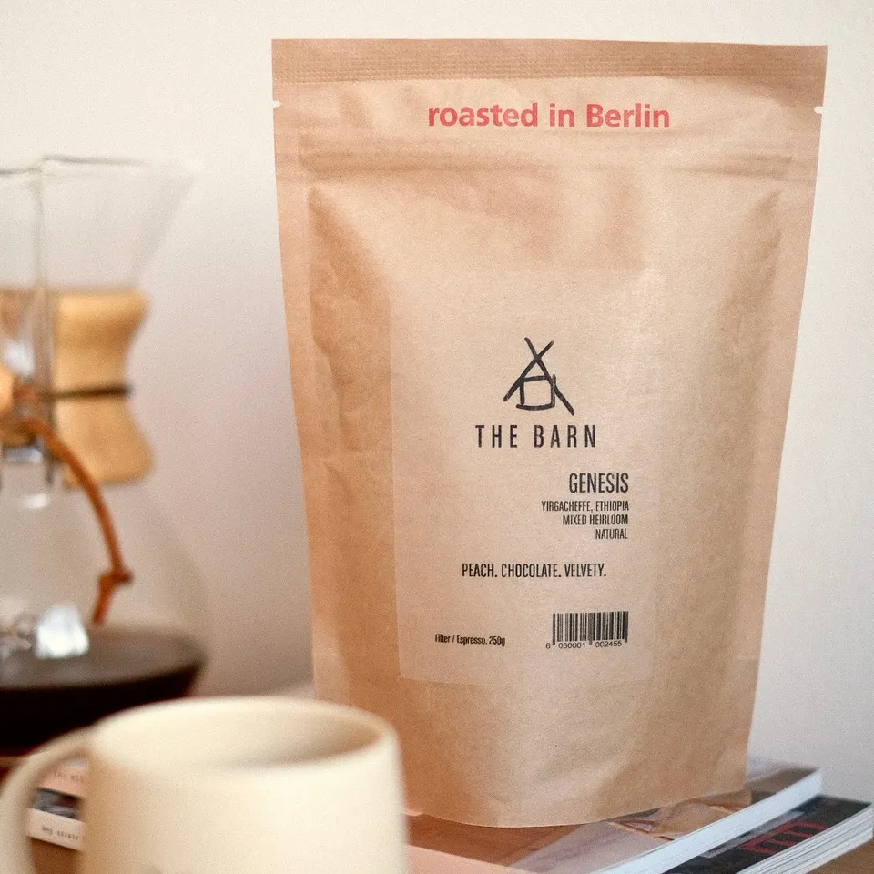 The Barn Genesis cafea boabe 250g set cu cană