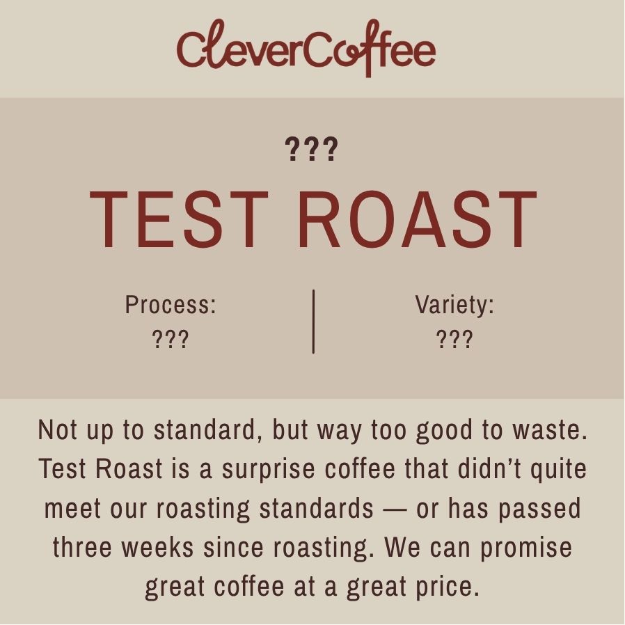 Clever Coffee Test Roast cafea boabe 1kg editie surpriza